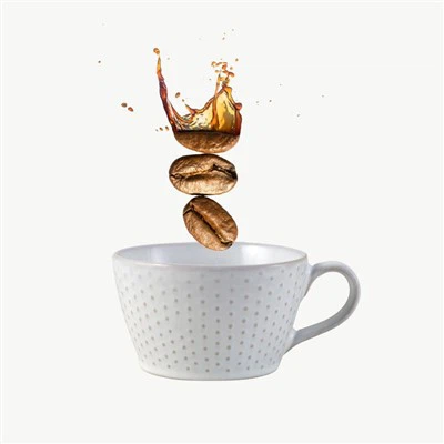 바구니 직조 도자기 진주 커피 머그잔